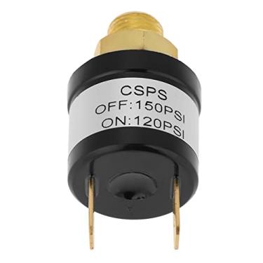 Imagem de Garosa Interruptor de Pressão do Compressor de Ar, Peça de Substituição de Carcaça de Metal Npt de 1/8 Unidades, Controle Preciso de 120-150psi para Uso Industrial e Diy