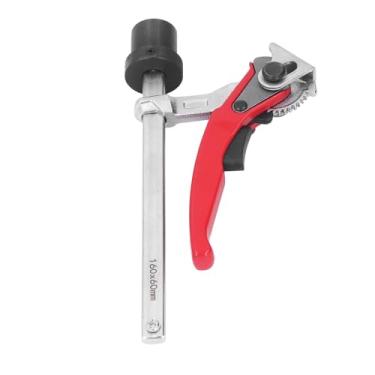 Imagem de Braçadeira de mesa com catraca Liga de aço com autoalinhamento Fixação estável Antiderrapante Braçadeira de mesa para carpintaria para projetos de carpintaria e artesanato DIY Aço