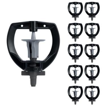 Imagem de Kit 10 Microaspersores Bailarina MF2 38 LPH para Irrigação Jardim Hort
