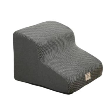Imagem de WeiLaiKeQi Escada para cães, 2 degraus, rampa para cães pequenos e gatos, degrau antiderrapante para animais de estimação, escada portátil para gatos, cama alta, Cinza