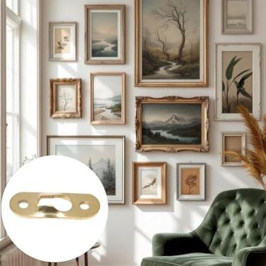 Imagem de Generic 20 ganchos para fotos engrossados, ferro, dourado, 37 x 14 mm