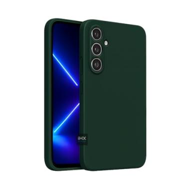 Imagem de Capa Capinha Case Compatível Samsung_ Galaxy A05S Aveludada Anti Impacto Reforçada Silicone Emborrachado Com Proteção De Câmera Premium (VERDE ESCURO)