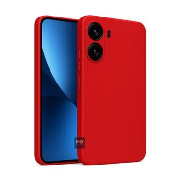 Imagem de Capa Capinha Case Compatível Xiaomi Poco X7 PRO Silicone Aveludada Anti Impacto Reforçada Emborrachado Com Proteção De Câmera Premium (VERMELHO)