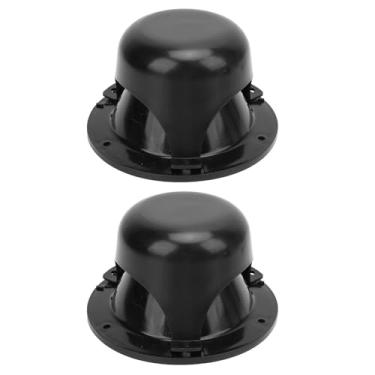 Imagem de Garosa Tampas de Ventilação de Encanamento de RV, Kit de Tampa de Ventilação de Esgoto de Telhado de Plástico ABS para Motorhome de Trailer de RV, 2 Unidades de Pretas de Prevenção de Odor