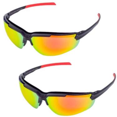 Imagem de 2 Par Óculos Kronos Premium Espelhado De Proteção Solar Ciclista Epi -