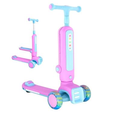 Imagem de Patinete 2 Em 1 Radical Infantil 3 Rodas Em Pé Ou Sentado