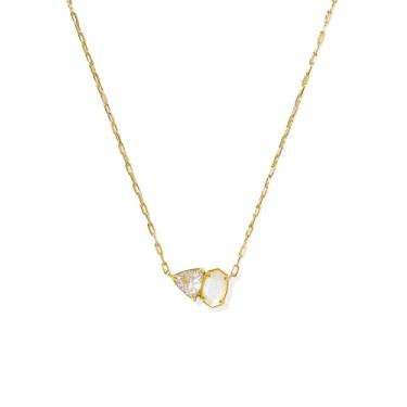 Imagem de Kendra Scott Colar feminino Tatum curto com pingente dourado neutro misto tamanho único