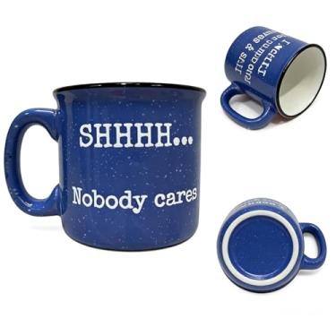 Imagem de Ambitchous Caneca Definição Xícara de Café 325 ml Cerâmica Engraçado Bom Presente para Amantes e Colecionadores (Azul)