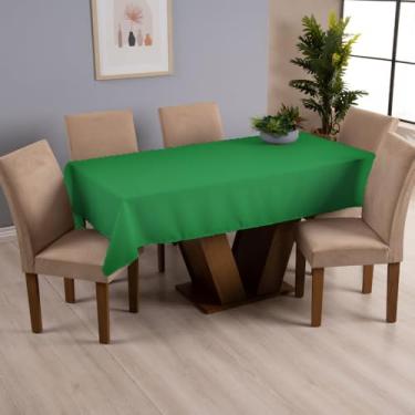 Imagem de Toalha de Mesa Basic 6 Lugares 2,00m x 1,40m Tecido Oxford (Verde)