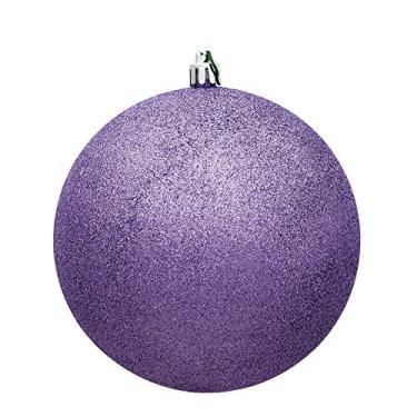Imagem de Vickerman Ornamento de bola com glitter de lavanda de 25,4 cm.