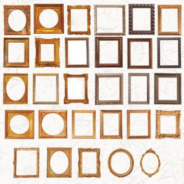 Imagem de ElevateTech Adesivos decorativos de moldura vintage, 120 peças de molduras de scrapbook para diários de lixo, suprimentos para scrapbook, molduras vintage para agendas, álbum de artesanato de diário