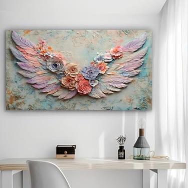Imagem de Arte de parede em tela rústica Blossom Wings - Pôster sem moldura de 30 x 61 cm - Decoração de casa e escritório para sala de estar, quarto, cozinha e café