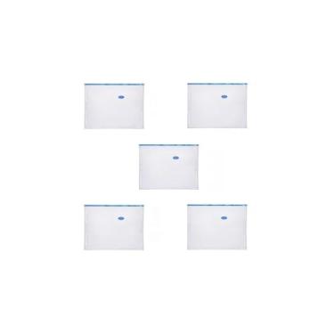 Imagem de Saco Organizador a Vácuo, 50x70cm, PVC Transparente, Redução 80%, com Zíper Hermético, 1 Unidade