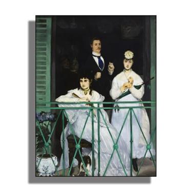 Imagem de OKRA Arte de parede em tela Monet - Decoração de parede da varanda - Pintura a óleo histórica - Impressionismo - Adequado para estúdios de arte, banheiros e academias. Sem moldura. 30 x 40 cm