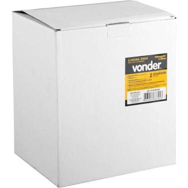 Imagem de Lixeira Retangular 3 Litros Inox Branca 6356003002 Vonder