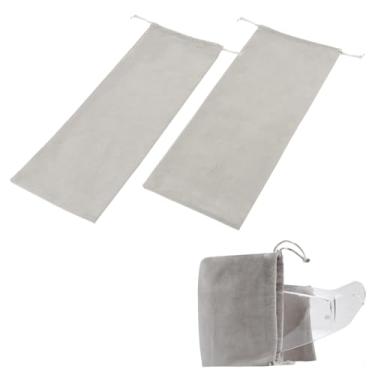 Imagem de 2PCS Universal Motorcycle Helmet Visor Bag, Scratch-Free Face Shield Storage Sleeve for Carrying and Storing, Fit for Most Helmet Visors