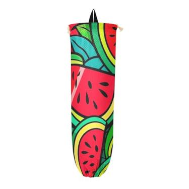 Imagem de Organizador de sacolas plásticas para melancias, dispensador de sacolas de supermercado, organizador de armazenamento de plástico para cozinha