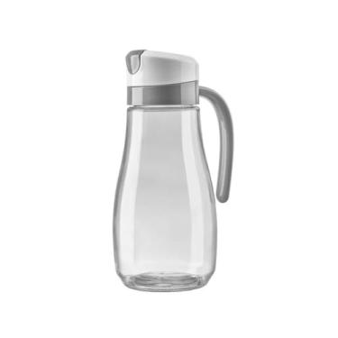 Imagem de Jarra De Vidro Paladio Com Alca E Tampa Para Agua Suco(Cinza)