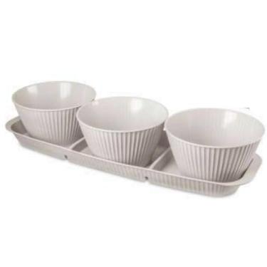 Imagem de Kit Petisqueira e Porta molhos 1L