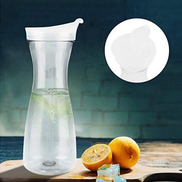 Imagem de GLOGLOW Jarra de Suco Acrílica Com Tampa, 1600ml de Grande Capacidade, Jarra de água Transparente para Uso Doméstico e Em Bar e Restaurante (1600ml)