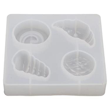 Imagem de Ainoli molde de silicone para bolo fondant, fácil desmoldagem, 4 formatos fofos, faça você mesmo, molde de silicone transparente para chocolates, cubos de gelo, doces