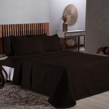 Imagem de Colcha Cobre Leito Cama Solteiro Casal(Tabaco,Queen)