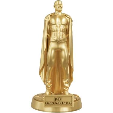 Imagem de Estátua Exu Gargalhada Umbanda Candomblé (Cor Ouro)