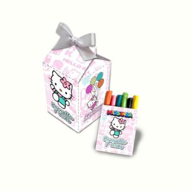 Imagem de 20 Lembrancinha Caixinha Massinha Personalizada Hello Kitty - Bag Crea