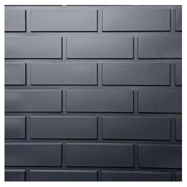 Imagem de Placa Painel Ripada 50x50cm - kit 20 peças 5m²(Tijolinho black)