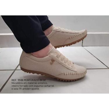 Imagem de Tênis Feminino Mocatênis Confort - Clara Maria Shoes, Bege, 38