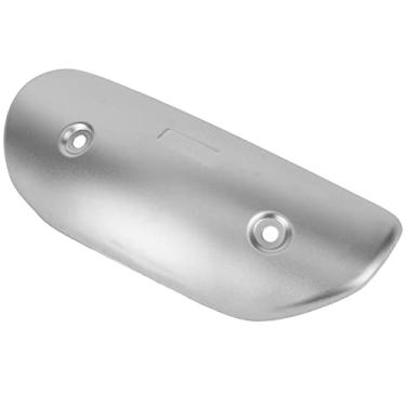 Imagem de Generic Protetor Térmico de Escape de Motocicleta, Capa Resistente de Aço Inoxidável para Proteção Confiável, Fácil Instalação para o Piloto (Prata)