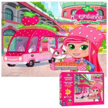 Imagem de Quebra Cabeça Moranguinho Na Cidade Grande 100 Peças Meninas - Mimo, R