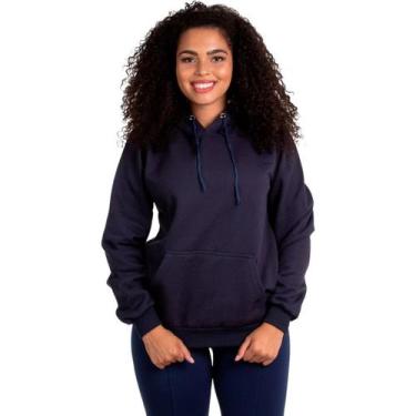 Imagem de Moletom Liso Canguru Blusa de Frio Inverno Unissex com Capuz Flanelado