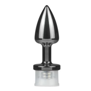 Imagem de Plug Anal De Led Pequeno 8,5 x 2,5cm Acessório Íntimo Iluminado Macio Brinquedo Erótico PLD (FUMÊ)