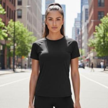 Imagem de Camiseta Feminina  Fit Fitness – Leve, Respirável e de Secagem Rápida Selene-Feminino