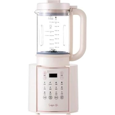 Imagem de 伟祥 Fabricante De Leite De Soja Espremedor Liquidificador Lâmina De Folha Máquina De Leite De Soja Máquina De Quebrar Parede Pasta De Arroz Autolimpante, White