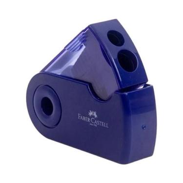 Imagem de Afiador De Lápis Manual Transparente Com Dois Furos Para Crianças E Es