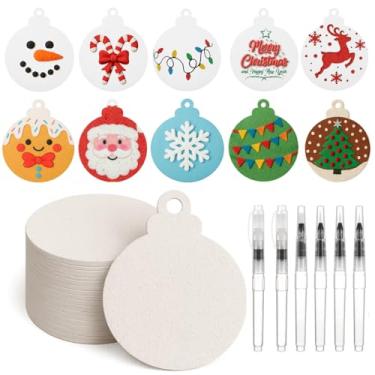 Imagem de Marspark Kit de 40 peças de papel de pintura de textura de espuma 3D com 6 canetas pincel de água, esponja de lona para desenho, esponja, faça-você-mesmo, canetas de desenho de bolhas, materiais de