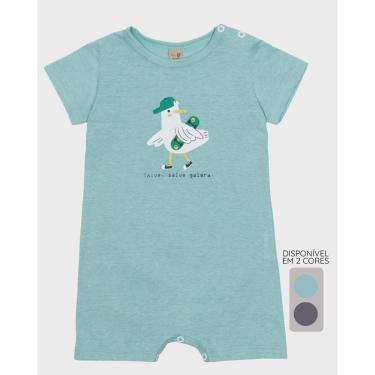 Imagem de Macacão de Bebê Malha Estampado - Menino Tamanho P a G-Masculino