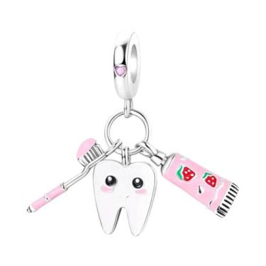 Imagem de Pingente De Prata Esterlina 925 Em Forma De Pasta De Dente Para Colare