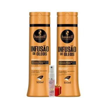 Imagem de Kit Haskell Infusão de óleos Shampoo 300ML + 1 Condicionador 300ML + P