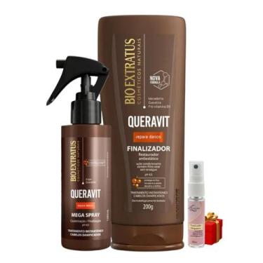 Imagem de Kit Queravit finalização capilar 1 Finalizador 200ml 1 MegaSpray 100ml