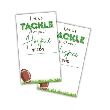 Imagem de Lashicorn Let Us Tackle All Your Hospice Needs Pacote com 50 cartas temáticas de futebol de 5 x 8,9 cm, agência de marketing, apostilas de publicidade em casa