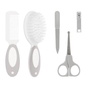 Imagem de Kit De Higiene Cuidados Do Bebe 5 Pecas Cinza Buba 13687