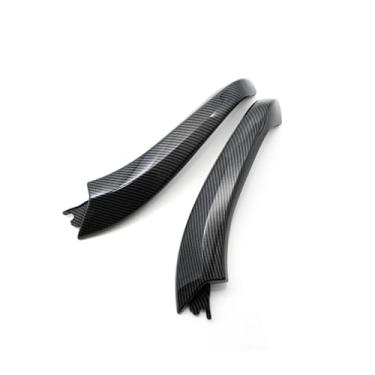 Imagem de 2 pçs frente traseira do carro porta interna esquerda direita maçaneta dentro puxar alça painel capa guarnição Compatível com bmw x3 x4 g01 g02 f97 f98 2018-2022(Carbon Cover 2PCS)
