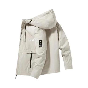 Imagem de Jaqueta Masculina Com Capuz À Prova De Vento, Casual, Leve, Para Espor