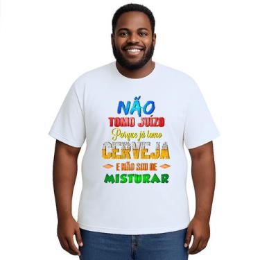 Imagem de Camiseta Não Tomo Juízo Tomo Cerveja Personalizada - Use P4, Branco, P