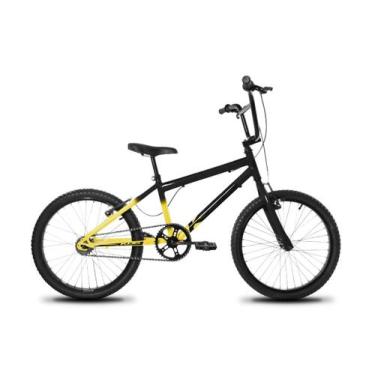 Imagem de Bicicleta Infantil Aro 20 Masculina para Meninos BMX - KOG, Amarelo de