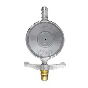 Imagem de Regulador De Gás Pequeno Abs 1 Kg-h 2,8 Kpa - Saída Para Tubo De Pvc