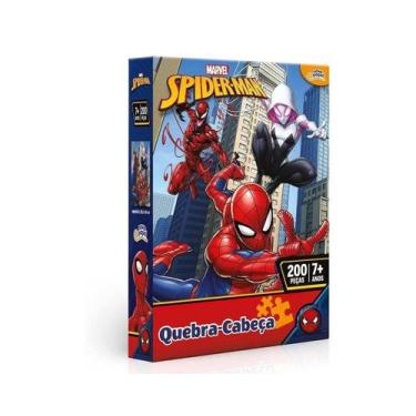 Imagem de Quebra Cabeça 200 Peças Para Menino Marvel Homem Aranha 